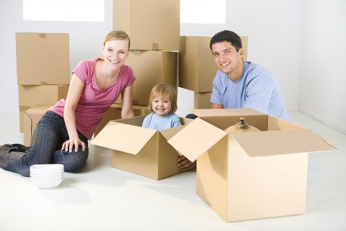 Moving van loaded for a local flat relocation in Whitton