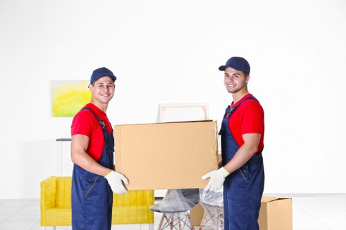 Household items being prepared for a Whitton home move