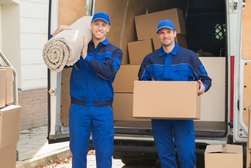 Professional movers loading boxes and furniture in Whitton