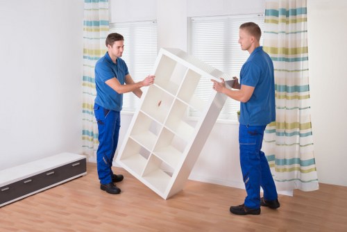 Organised boxes and materials used in packing services in Whitton